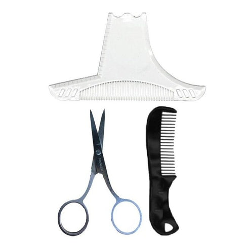 Transparent Beard Comb+Comb+Beard