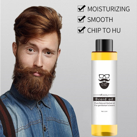 1 pc 30ml Mokeru 100% Organic Beard Oil