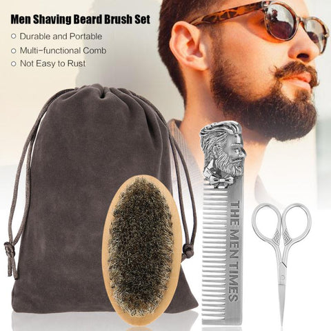 Men Beard Oil Kit Stainless Steel Beard