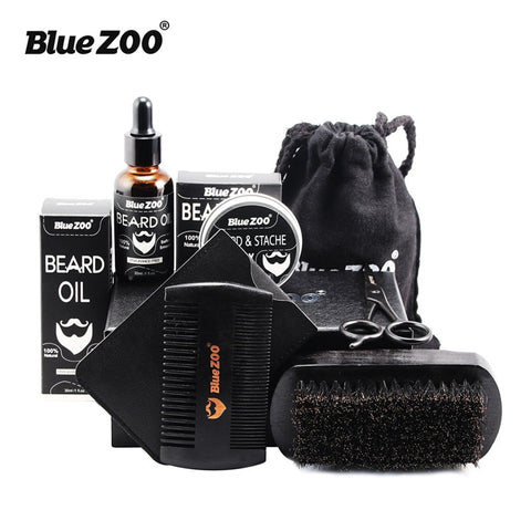 Blue ZOO Natural Organic Men Beard Care Set Kit